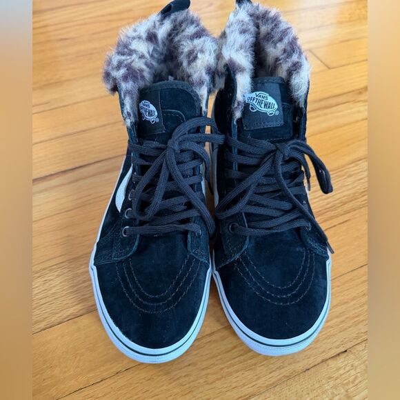 VANS Sk8 Hi Platform MTE Black/Leopard Fur Mens Sz 6 / Womens Sz 7.5 NWOT - Picture 3 of 8